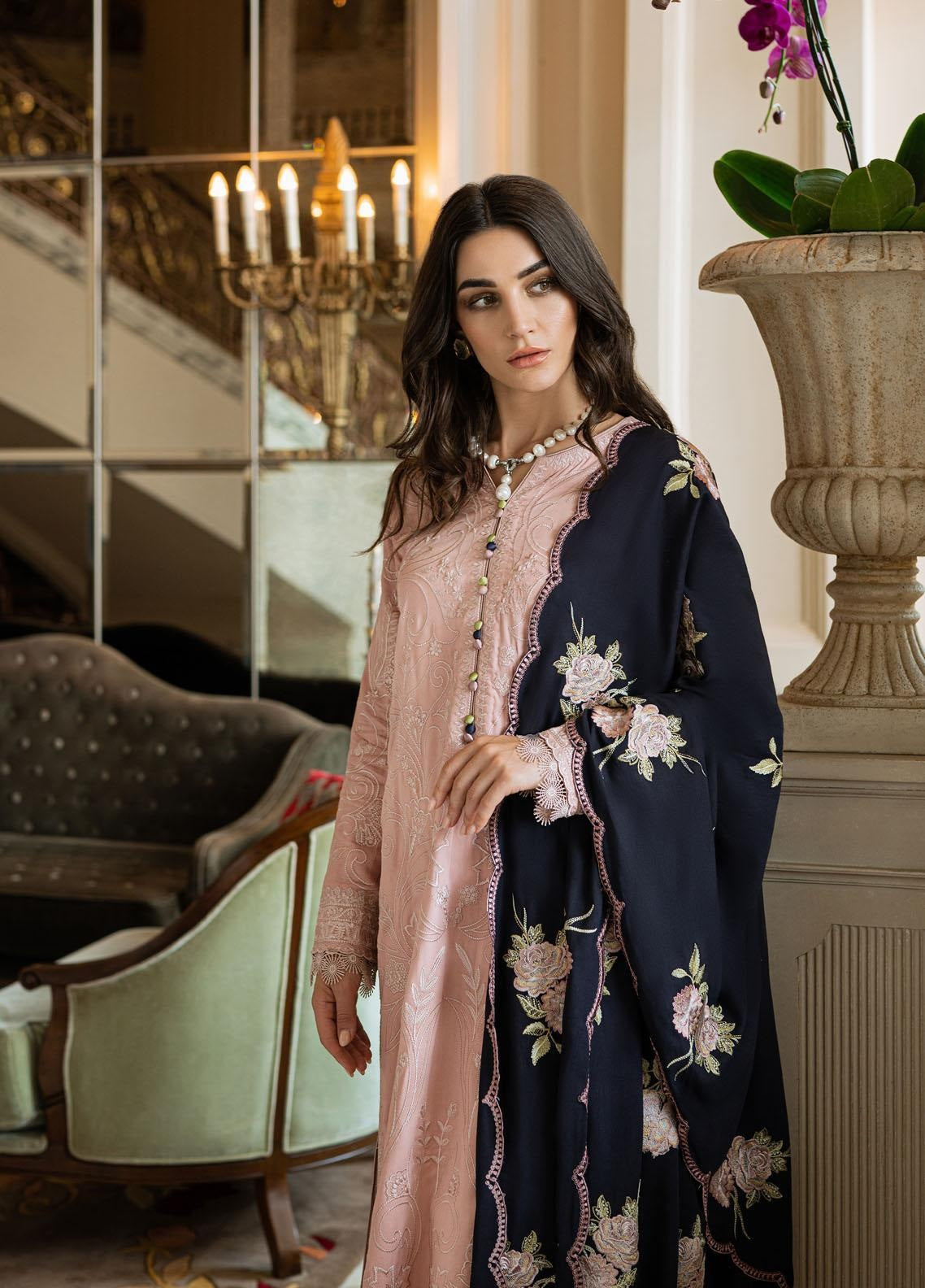 Etihad.C Peach Formal Collection Chiffon