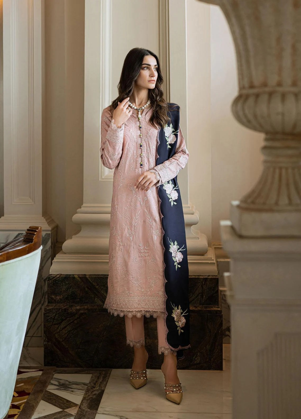 Etihad.C Peach Formal Collection Chiffon