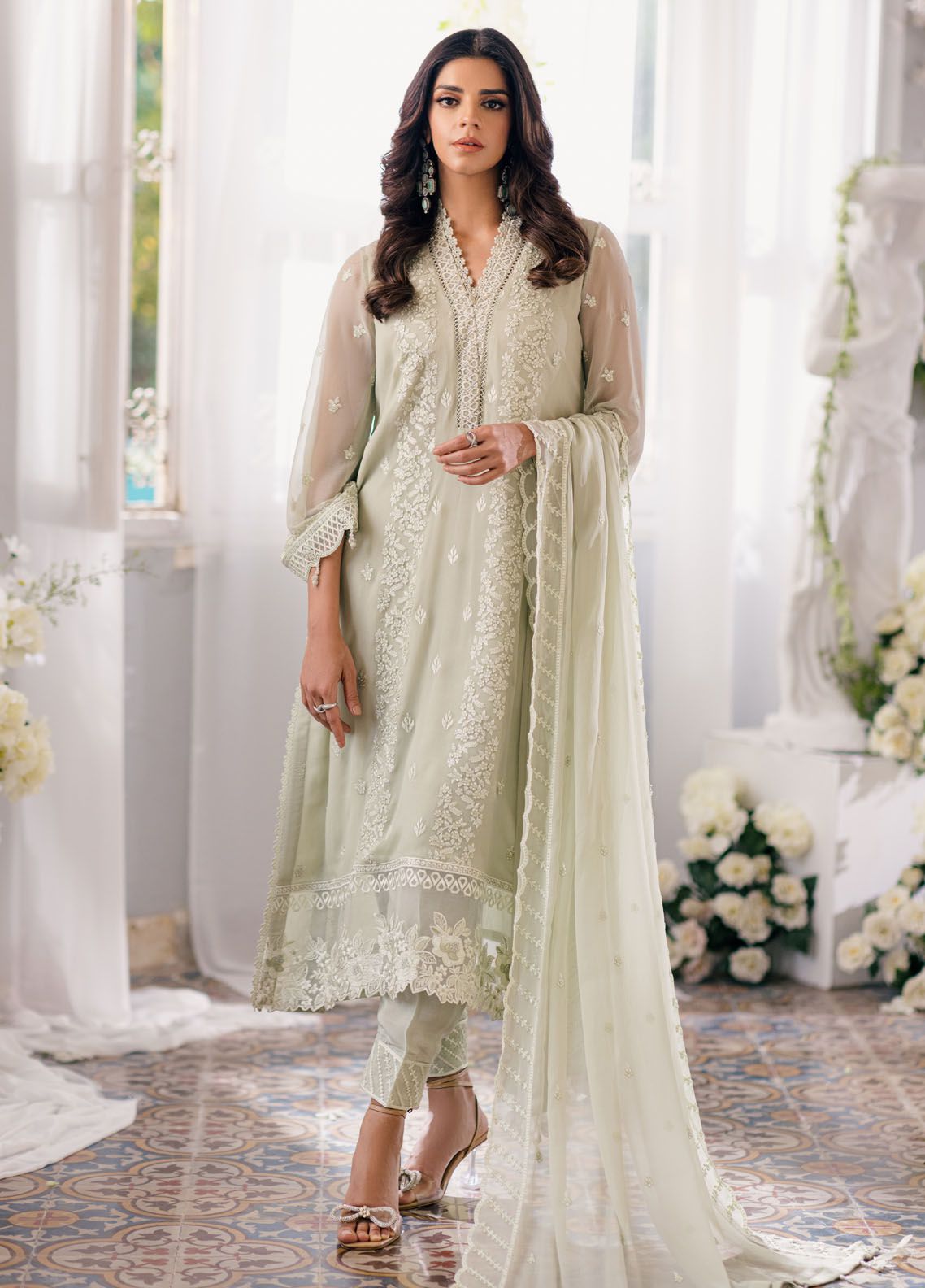 Etihad.C Pistachio Formal Collection Chiffon