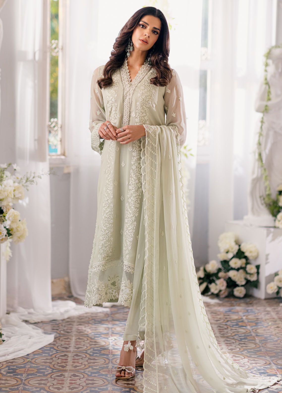 Etihad.C Pistachio Formal Collection Chiffon