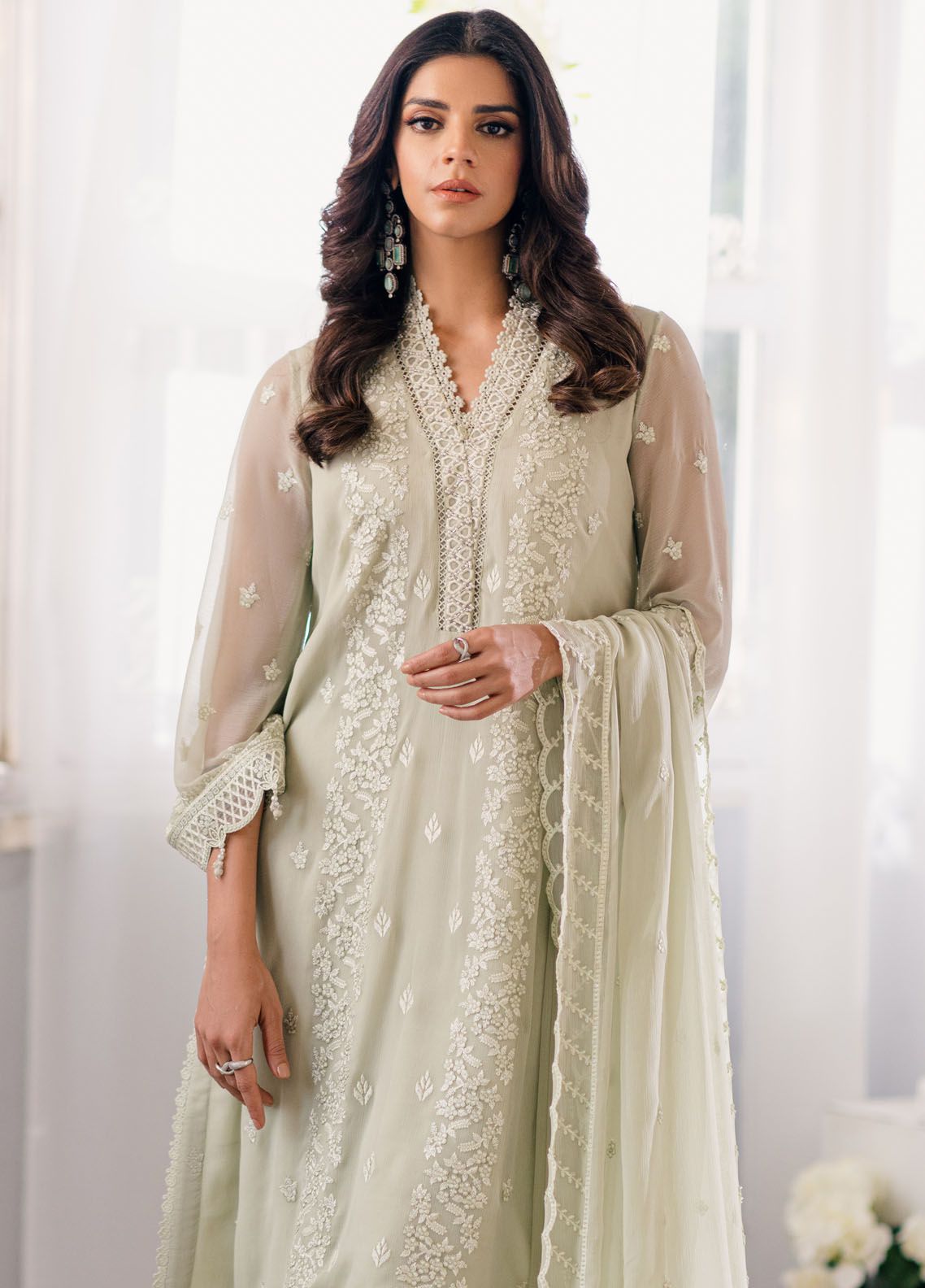 Etihad.C Pistachio Formal Collection Chiffon